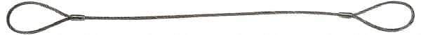 Lift-All - 6' Long, 12,346 Lb Vertical Capacity, IWRC Web Sling - 9,039 Lb Choker Capacity, 3/4" Diam Chain - Apex Tool & Supply