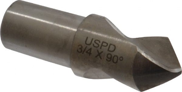Link Industries - 3/4" Body Diam, 90°, 2-1/4" OAL, High Speed Steel Spotting Drill - Apex Tool & Supply