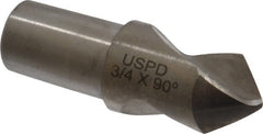 Link Industries - 3/4" Body Diam, 90°, 2-1/4" OAL, High Speed Steel Spotting Drill - Apex Tool & Supply