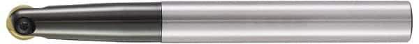 LMT - 3/4" Cut Diam, 3.15" Max Depth of Cut, 1" Shank Diam, 7.48" OAL, Indexable Ball Nose End Mill - 3.15" Head Length, Straight Shank, EBG-R-T Toolholder, GWS 20, WPR 0750 Insert - Apex Tool & Supply
