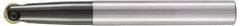 LMT - 1" Cut Diam, 3.94" Max Depth of Cut, 1-1/4" Shank Diam, 8.27" OAL, Indexable Ball Nose End Mill - 3.94" Head Length, Straight Shank, EBG-R-T Toolholder, GWS 25, WPR 1000 Insert - Apex Tool & Supply