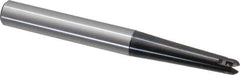 LMT - 1/4" Cut Diam, 1.57" Max Depth of Cut, 3/8" Shank Diam, 3.54" OAL, Indexable Ball Nose End Mill - 1.57" Head Length, Straight Shank, EBG-R-T Toolholder, WPR 0250 Insert - Apex Tool & Supply