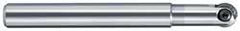LMT - 1/2" Cut Diam, 1/4" Max Depth of Cut, 1/2" Shank Diam, 120mm OAL, Indexable Ball Nose End Mill - 1.38" Head Length, Straight Shank, EBG-R-NC Toolholder, WPB 0500, WPR 0500 Insert - Apex Tool & Supply