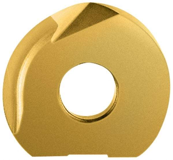 LMT - WPR1250 CF Grade LC610T Carbide Milling Insert - TiAlN/TiN Finish, 0.2" Thick, 1-1/4" Inscribed Circle - Apex Tool & Supply