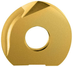 LMT - WPR2000 CF Grade LC610T Carbide Milling Insert - TiAlN/TiN Finish, 0.24" Thick, 2" Inscribed Circle - Apex Tool & Supply