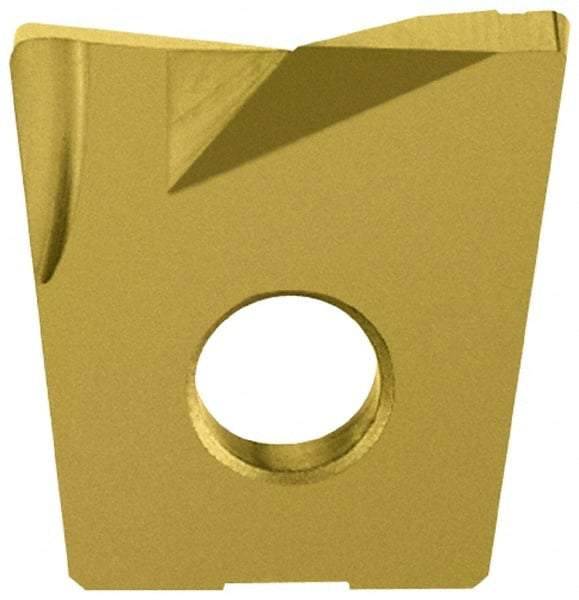 LMT - WPB1000 CF Grade LC610T Carbide Milling Insert - TiAlN/TiN Finish, 0.16" Thick, 1" Inscribed Circle, 0.032" Corner Radius - Apex Tool & Supply