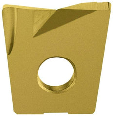 LMT - WPB1000 CF Grade LC610T Carbide Milling Insert - TiAlN/TiN Finish, 0.16" Thick, 1" Inscribed Circle, 0.032" Corner Radius - Apex Tool & Supply