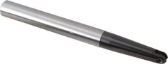 LMT - 1/2" Cut Diam, 2.36" Max Depth of Cut, 5/8" Shank Diam, 6.3" OAL, Indexable Ball Nose End Mill - 2.36" Head Length, Straight Shank, EBG-R-T Toolholder, WPR 0500 Insert - Apex Tool & Supply