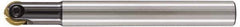 LMT - 3/4" Cut Diam, 2.4" Max Depth of Cut, 3/4" Shank Diam, 6.89" OAL, Indexable Ball Nose End Mill - 2.4" Head Length, Straight Shank, EBG-R Toolholder, WPR 0750 Insert - Apex Tool & Supply