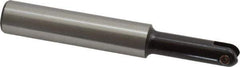 LMT - 3/8" Cut Diam, 1.34" Max Depth of Cut, 1/2" Shank Diam, 3.54" OAL, Indexable Ball Nose End Mill - 1.34" Head Length, Straight Shank, EBG-R Toolholder, WPR 0375 Insert - Apex Tool & Supply
