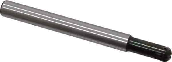 LMT - 1/2" Cut Diam, 1.26" Max Depth of Cut, 1/2" Shank Diam, 5.12" OAL, Indexable Ball Nose End Mill - 1.26" Head Length, Straight Shank, EBG-R Toolholder, WPR 0500 Insert - Apex Tool & Supply