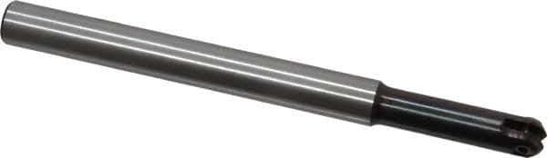 LMT - 1/2" Cut Diam, 1.81" Max Depth of Cut, 1/2" Shank Diam, 5.91" OAL, Indexable Ball Nose End Mill - 1.81" Head Length, Straight Shank, EBG-R Toolholder, WPR 0500 Insert - Apex Tool & Supply