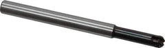 LMT - 1/2" Cut Diam, 1.81" Max Depth of Cut, 1/2" Shank Diam, 5.91" OAL, Indexable Ball Nose End Mill - 1.81" Head Length, Straight Shank, EBG-R Toolholder, WPR 0500 Insert - Apex Tool & Supply