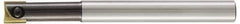 LMT - 3/4" Cut Diam, 2.36" Max Depth of Cut, 3/4" Shank Diam, 8.27" OAL, Indexable Square Shoulder End Mill - WPR 0750, WPV 0750 Inserts, Cylindrical Shank - Apex Tool & Supply