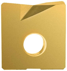 LMT - WPV1000 Grade LC610T Carbide Milling Insert - TiAlN/TiN Finish, 0.16" Thick, 1" Inscribed Circle, 0.031" Corner Radius - Apex Tool & Supply