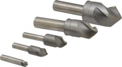 M.A. Ford - 5 Piece, 1/4 to 1" Head Diam, 90° Included Angle, Single End Countersink Set - Apex Tool & Supply