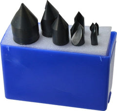 M.A. Ford - 7 Piece, 3/16 to 1" Head Diam, 60° Included Angle, Single End Countersink Set - Apex Tool & Supply