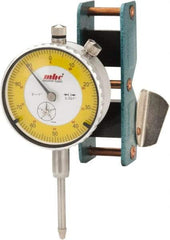Value Collection - 0.001" Graduation, 0-100 Dial Reading, Dial Indicator & Base Kit - Include 1 Inch Travel Indicator, Mag Base - Apex Tool & Supply