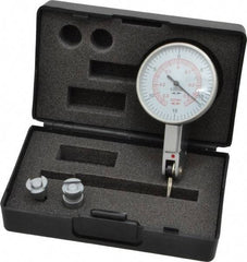 Value Collection - 0.03 Inch Range, 0.0005 Inch Dial Graduation, Horizontal Dial Test Indicator - White Dial, 0-15-0; 0-35-0 Dial Reading - Apex Tool & Supply