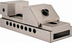 Interstate - 2-7/8" Jaw Width, 4" Jaw Opening Capacity, 1-3/8" Jaw Height, Toolmaker's Vise - Flat Jaw, 0.005mm Parallelism, 0.0051mm Squareness, 7-1/2" OAL x 2.938" OAW x 2-5/8" OAH - Apex Tool & Supply