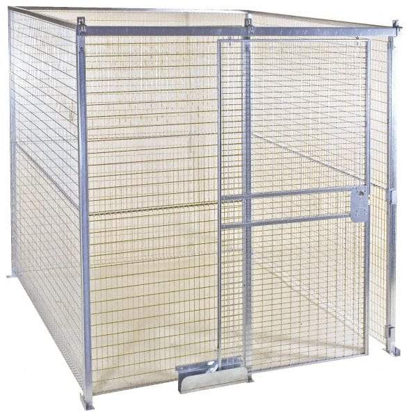 Folding Guard - 8' Wide x 4' High, Temporary Structure Galvanized Welded Wire Panel - 8' x 4' Panel - Apex Tool & Supply
