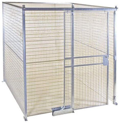 Folding Guard - 8' Wide x 4' High, Temporary Structure Galvanized Welded Wire Panel - 8' x 4' Panel - Apex Tool & Supply