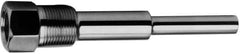 Alloy Engineering - 15 Inch Overall Length, 1/2 Inch Thread, 316 Stainless Steel Standard Thermowell - 13-1/2 Inch Insertion Length - Apex Tool & Supply