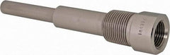 Alloy Engineering - 6 Inch Overall Length, 3/4 Inch Thread, 304 Stainless Steel Standard Thermowell - 4-1/2 Inch Insertion Length - Apex Tool & Supply