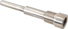 Alloy Engineering - 6 Inch Overall Length, 3/4 Inch Thread, 316 Stainless Steel Standard Thermowell - 4-1/2 Inch Insertion Length - Apex Tool & Supply