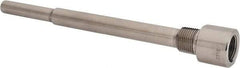Alloy Engineering - 9 Inch Overall Length, 1/2 Inch Thread, 316 Stainless Steel Standard Thermowell - 7-1/2 Inch Insertion Length - Apex Tool & Supply