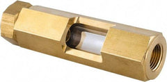 LDI Industries - 3/8" Thread, 4-1/4" OAL, Inline Sight Glass & Flow Sight - 435 Max psi, 3/8-18 Thread - Apex Tool & Supply