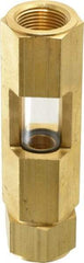 LDI Industries - 3/4" Thread, 4-3/4" OAL, Inline Sight Glass & Flow Sight - 345 Max psi, 3/4-14 Thread - Apex Tool & Supply