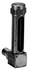 LDI Industries - 4-1/4 Inch Long Sight, 3/8 Inch Thread Size, Buna-N Seal Short Elbow, Vented Oil-Level Indicators and Gauge - 5-7/16 Inch Length to Center of Base - Apex Tool & Supply