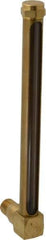 LDI Industries - 7-1/2 Inch Long Sight, 3/8 Inch Thread Size, Buna-N Seal Short Elbow, Vented Oil-Level Indicators and Gauge - 8-11/16 Inch Length to Center of Base - Apex Tool & Supply