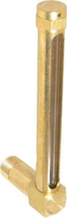LDI Industries - 4-1/4 Inch Long Sight, 3/8 Inch Thread Size, Buna-N Seal Long Elbow, Vented Oil-Level Indicators and Gauge - 5-3/8 Inch Length to Center of Base - Apex Tool & Supply
