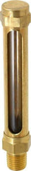 LDI Industries - 2-3/4 Inch Long Sight, 1/4 Inch Thread Size, Buna-N Seal Straight to Male Thread, Vented Oil-Level Indicators and Gauge - 4-1/2 Inch Length - Apex Tool & Supply