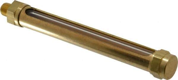 LDI Industries - 4-1/4 Inch Long Sight, 1/8 Inch Thread Size, Buna-N Seal Straight to Male Thread, Vented Oil-Level Indicators and Gauge - 5-13/16 Inch Length - Apex Tool & Supply