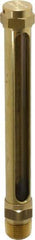 LDI Industries - 4-1/4 Inch Long Sight, 3/8 Inch Thread Size, Buna-N Seal Straight to Male Thread, Vented Oil-Level Indicators and Gauge - 6 Inch Length - Apex Tool & Supply