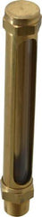 LDI Industries - 4-1/4 Inch Long Sight, 3/8 Inch Thread Size, Buna-N Seal Straight to Male Thread, Vented Oil-Level Indicators and Gauge - 6 Inch Length - Apex Tool & Supply