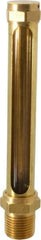 LDI Industries - 4-1/4 Inch Long Sight, 1/2 Inch Thread Size, Buna-N Seal Straight to Male Thread, Vented Oil-Level Indicators and Gauge - 6-3/16 Inch Length - Apex Tool & Supply