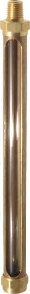 LDI Industries - 7-1/2 Inch Long Sight, 1/4 Inch Thread Size, Buna-N Seal Straight to Male Thread, Vented Oil-Level Indicators and Gauge - Apex Tool & Supply