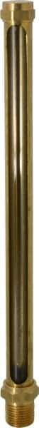 LDI Industries - 9-1/2 Inch Long Sight, 1/2 Inch Thread Size, Buna-N Seal Straight to Male Thread, Vented Oil-Level Indicators and Gauge - Apex Tool & Supply