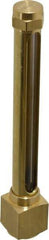 LDI Industries - 4-1/4 Inch Long Sight, 1/4 Inch Thread Size, Buna-N Seal Elbow to Female Thread, Vented Oil-Level Indicators and Gauge - 5-3/4 Inch Length to Center of Base - Apex Tool & Supply