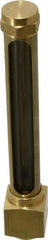 LDI Industries - 4-1/4 Inch Long Sight, 1/2 Inch Thread Size, Buna-N Seal Elbow to Female Thread, Vented Oil-Level Indicators and Gauge - 5-3/4 Inch Length to Center of Base - Apex Tool & Supply