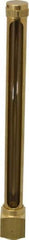 LDI Industries - 7-1/2 Inch Long Sight, 1/2 Inch Thread Size, Buna-N Seal Elbow to Female Thread, Vented Oil-Level Indicators and Gauge - 9 Inch Length to Center of Base - Apex Tool & Supply