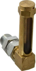 LDI Industries - 1-7/8 Inch Long Sight, 3/8 Inch Thread Size, Buna-N Seal Union Coupling, Vented Oil-Level Indicators and Gauge - 2-7/8 Inch Length to Center of Base - Apex Tool & Supply