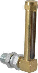LDI Industries - 2-3/4 Inch Long Sight, 3/8 Inch Thread Size, Buna-N Seal Union Coupling, Vented Oil-Level Indicators and Gauge - 3-7/8 Inch Length to Center of Base - Apex Tool & Supply