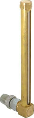 LDI Industries - 7-1/2 Inch Long Sight, 1/2 Inch Thread Size, Buna-N Seal Union Coupling, Vented Oil-Level Indicators and Gauge - 8-11/16 Inch Length to Center of Base - Apex Tool & Supply