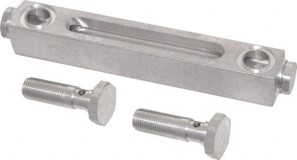 LDI Industries - 1/2-20 Thread, 3-1/2 Inch Sight Length, Closed Circuit Liquid Level Sight Gauge - 5 Inch Length to Center of Base, 6-5/8 Inch Overall Length, Buna-N Seal - Apex Tool & Supply