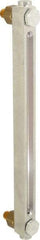 LDI Industries - 1/4-18 Thread, 10-1/2 Inch Sight Length, 270 Max psi, Closed Circuit Liquid Level Sight Gauge with Pipe Adapter - 12 Inch Length to Center of Base, 13-5/8 Inch Overall Length, Buna-N Seal - Apex Tool & Supply